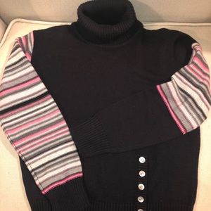 Cousin Johnny Cotton Knit Turtleneck Sweater M